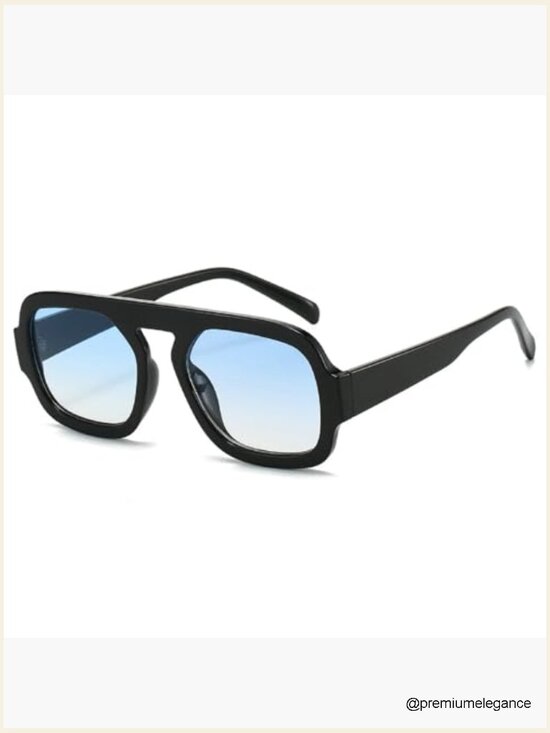 Vintage Square Sunglasses UV400 Retro Punk Shades main image 6